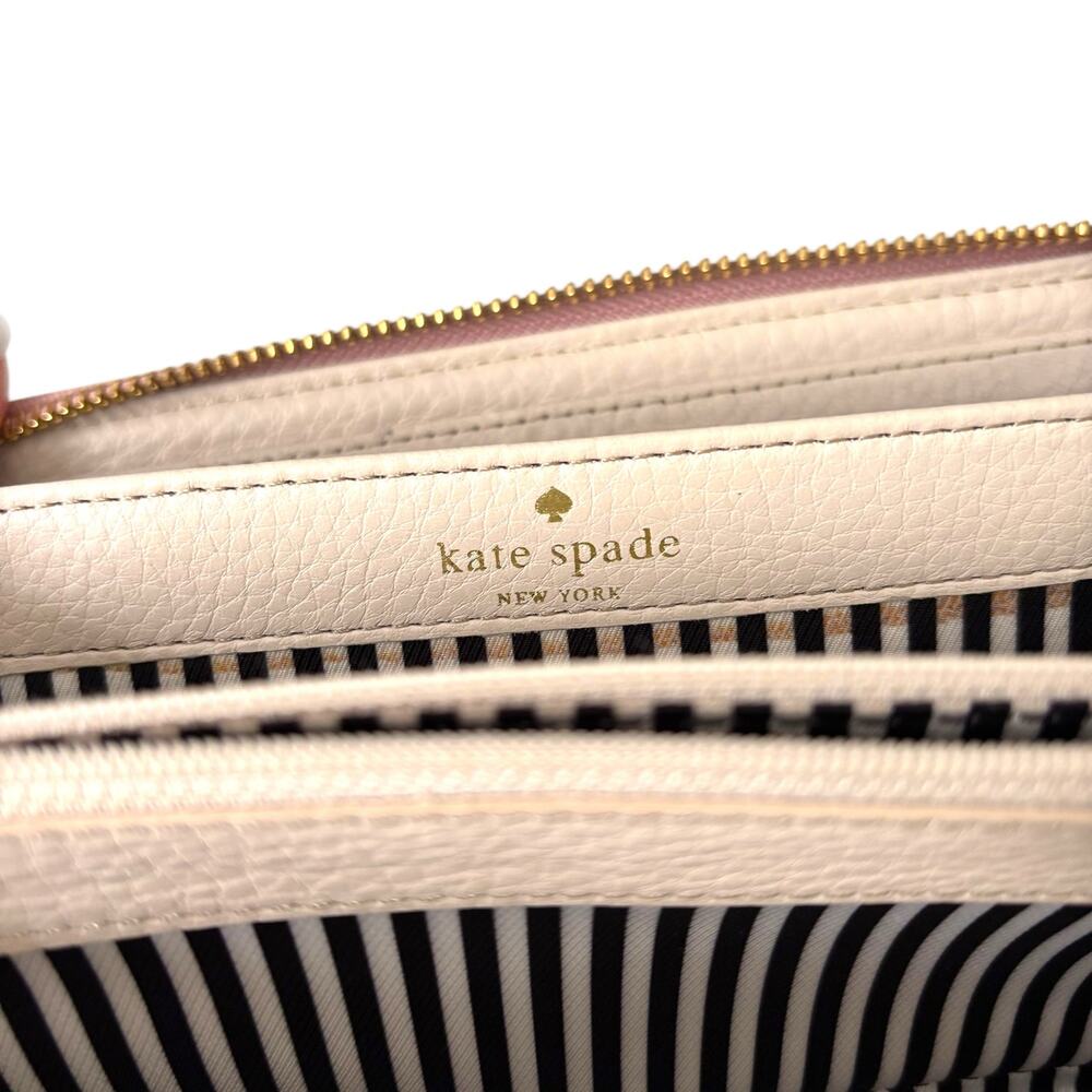 Kate Spade New York Cobble Hill Lacey Wallet Pink Mauve Leather Zip PWRU1801 - Picture 10 of 15